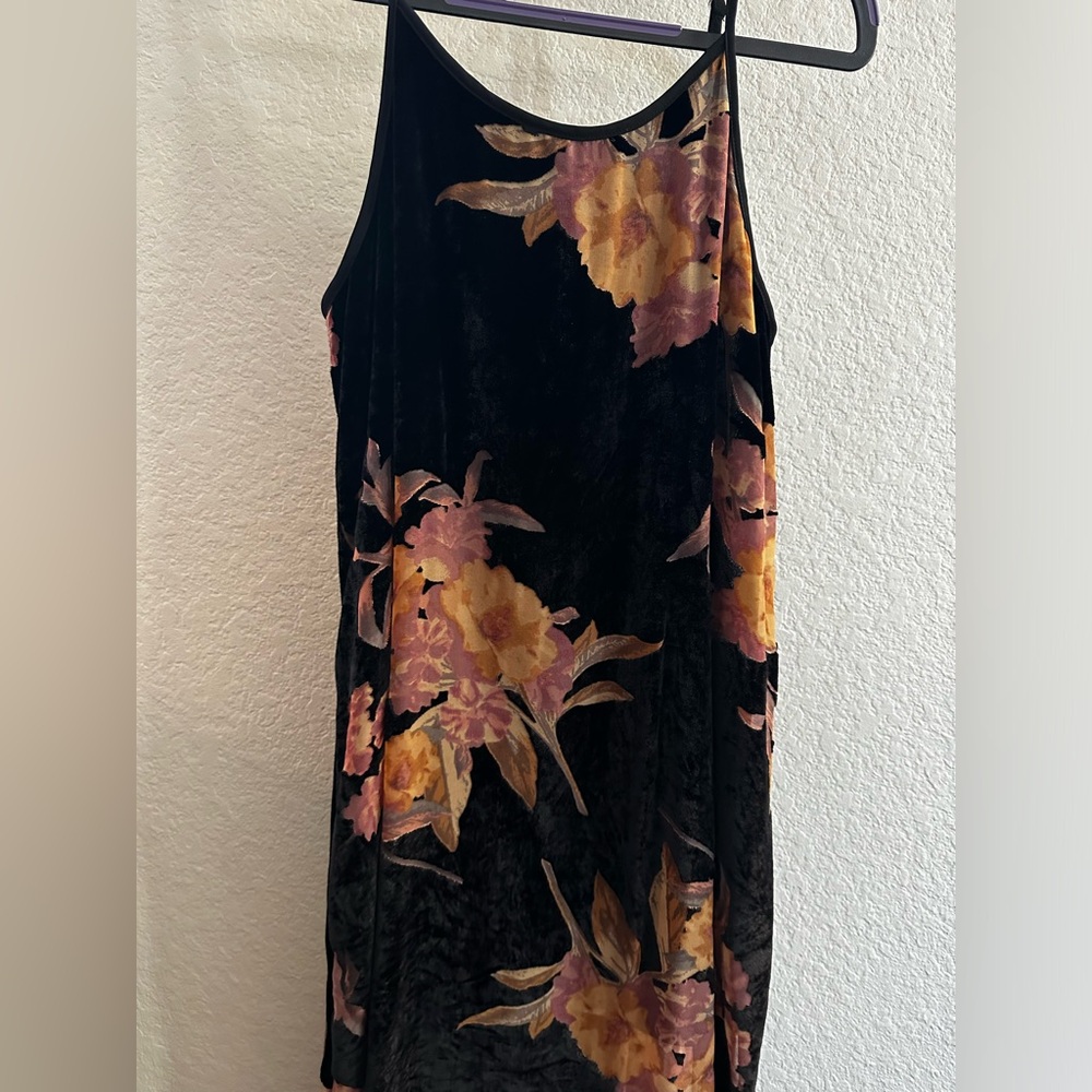 Band of Gypsies Velvet floral maxi dress